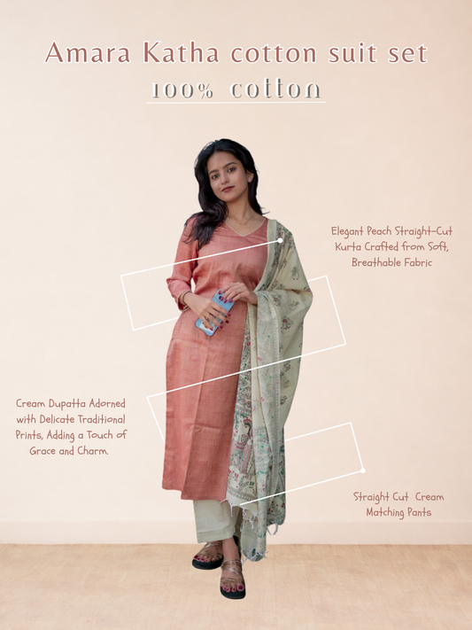 Amara Katha cotton suit set