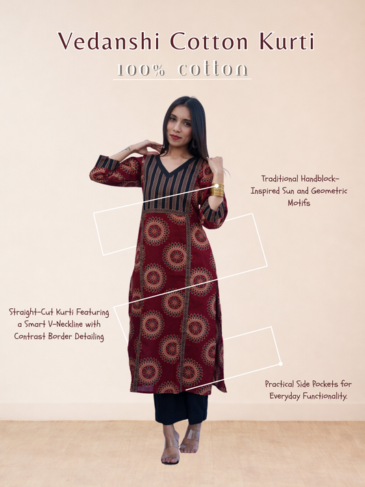 Vedanshi Cotton Kurti