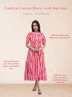 Catelyn Cotton Dress with hip knot