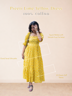 Preeti Lime Yellow Dress