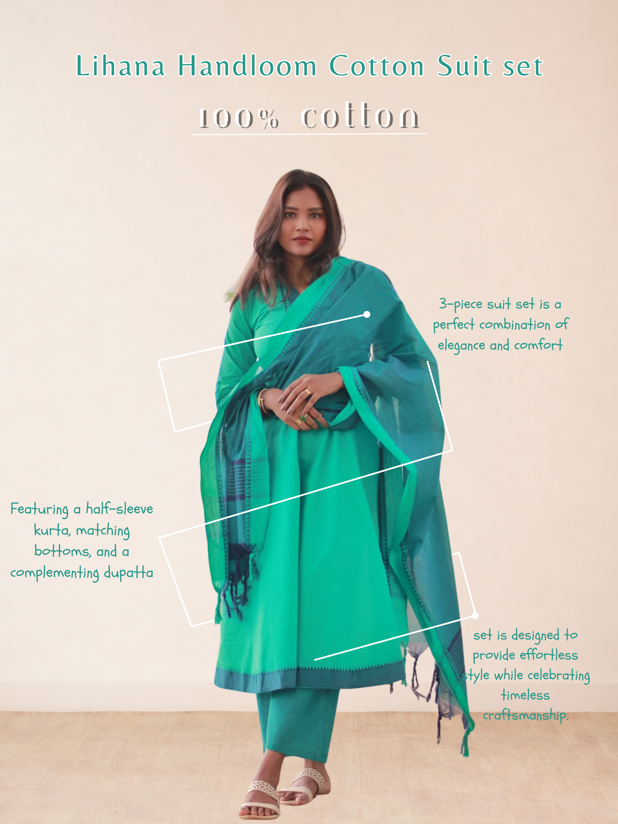 Lihana Handloom Cotton Suit set