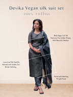 Devika Vegan silk suit set
