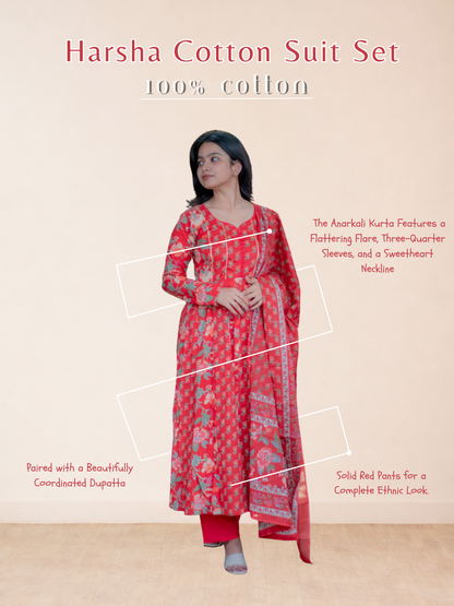 Harsha Cotton Suit Set