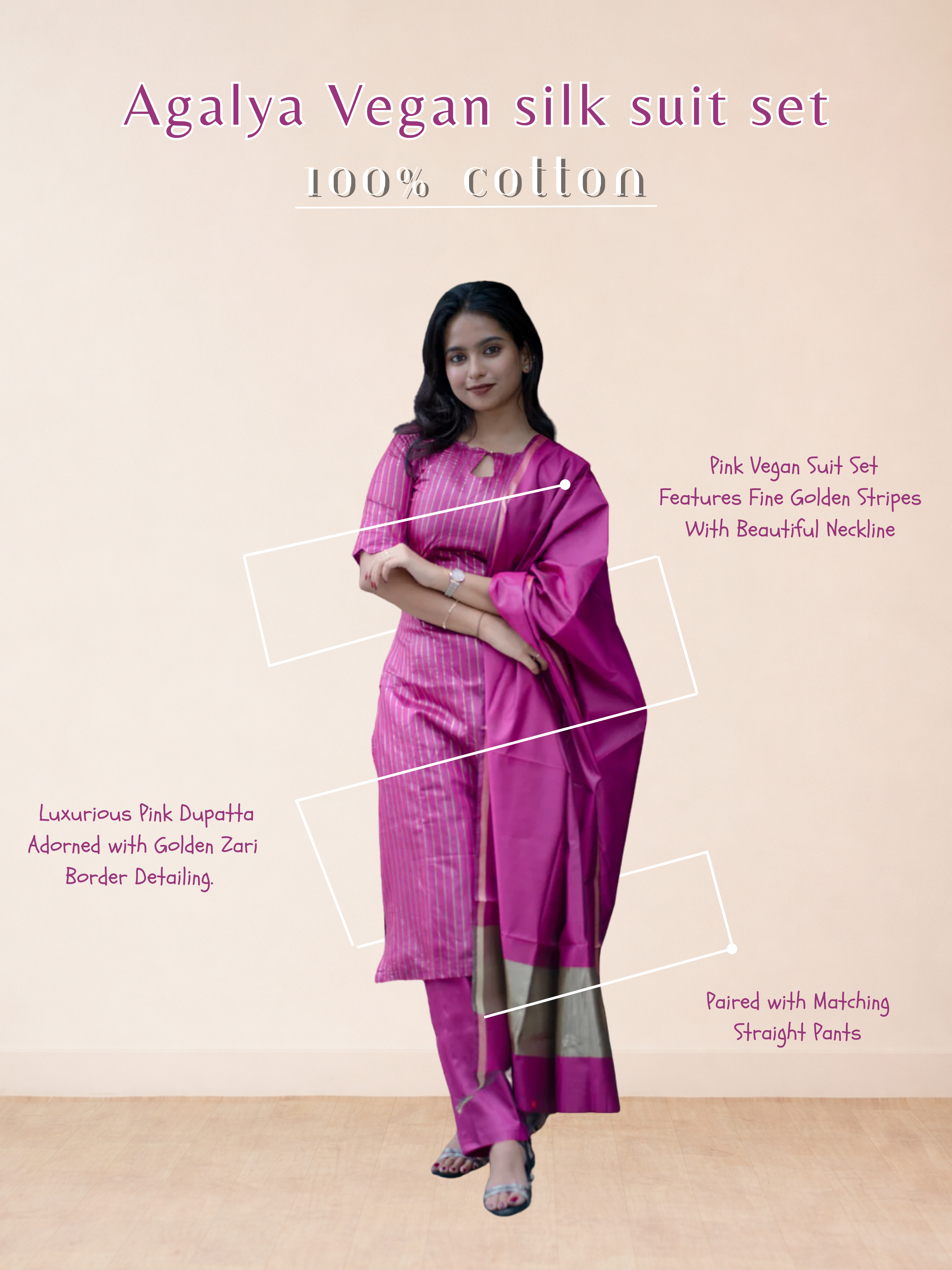 Agalya Vegan silk suit set