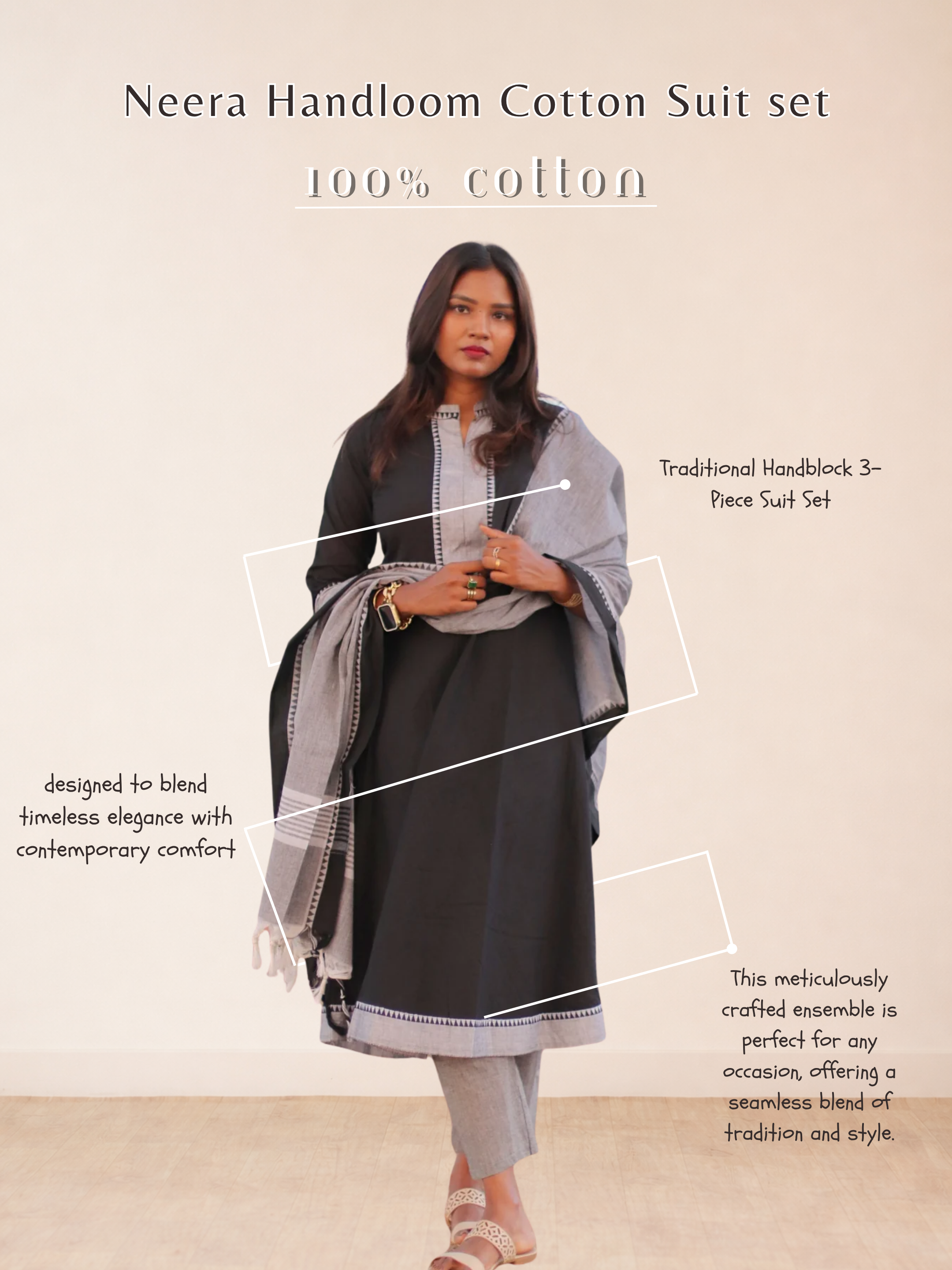 Neera Handloom Cotton Suit set