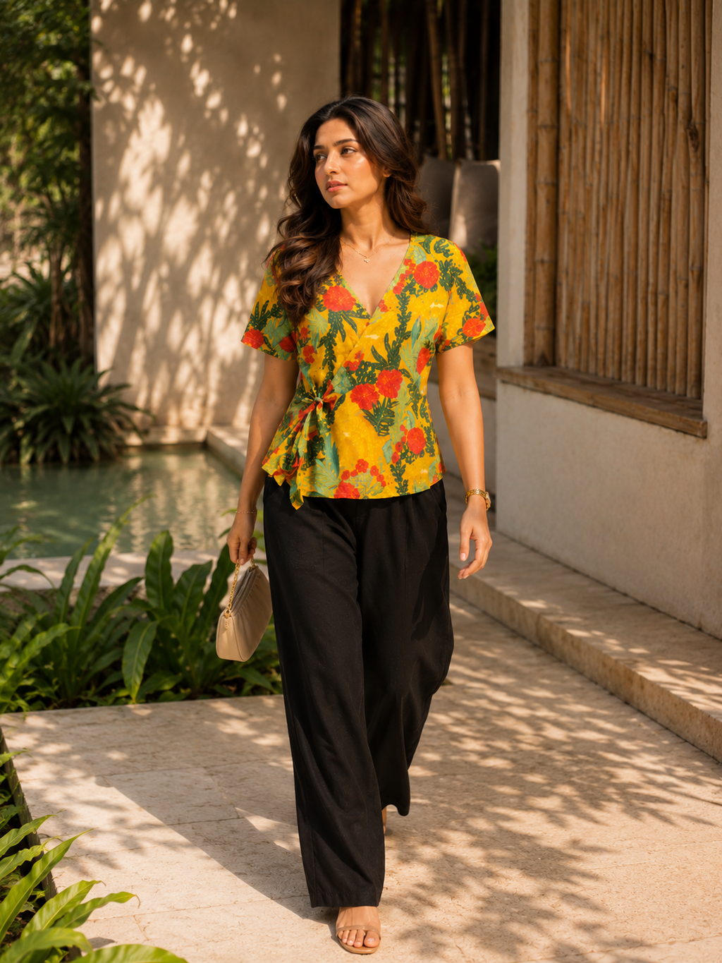 Romy Cotton Wrap Tunic