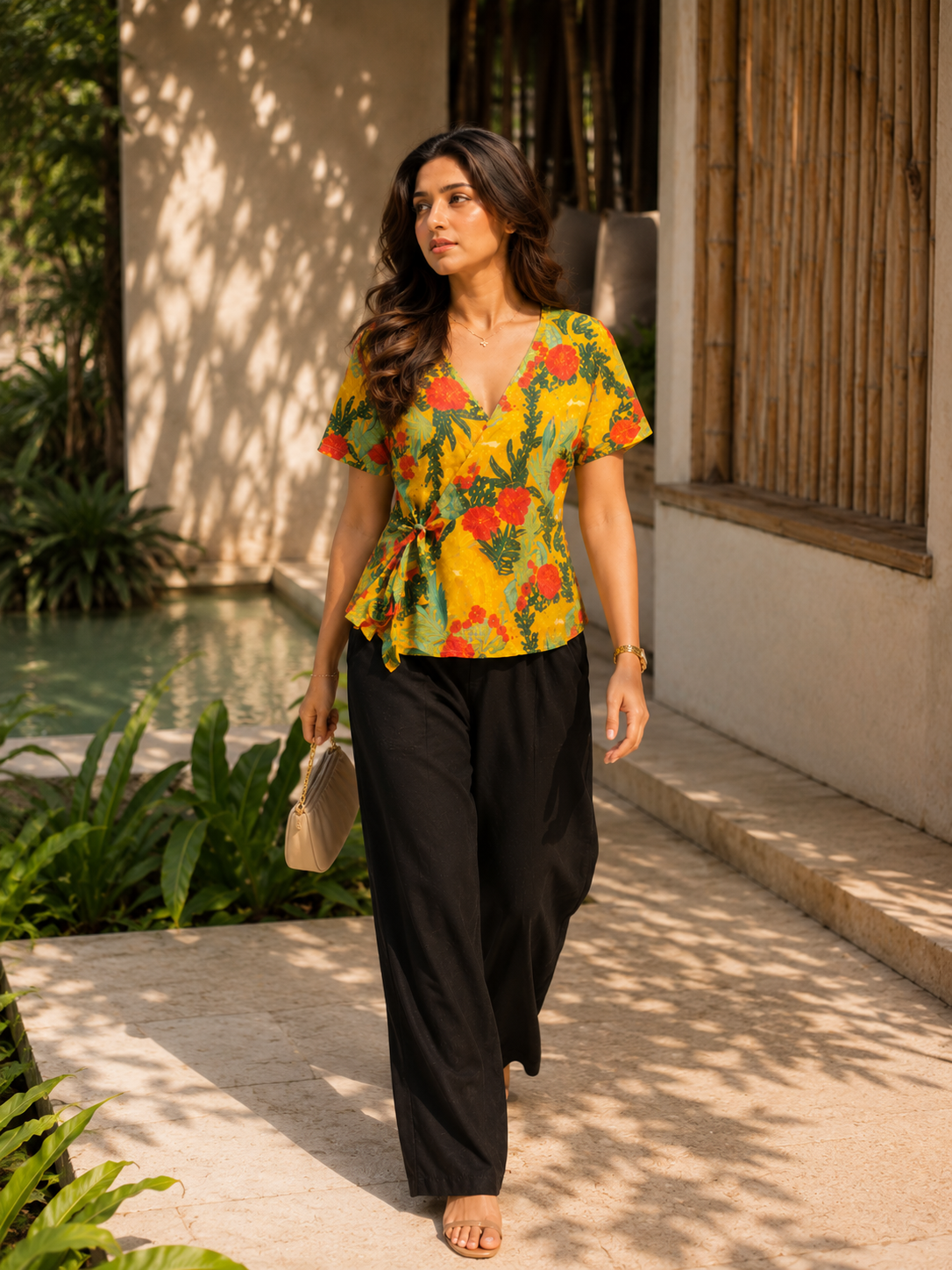 Romy Cotton Wrap Tunic