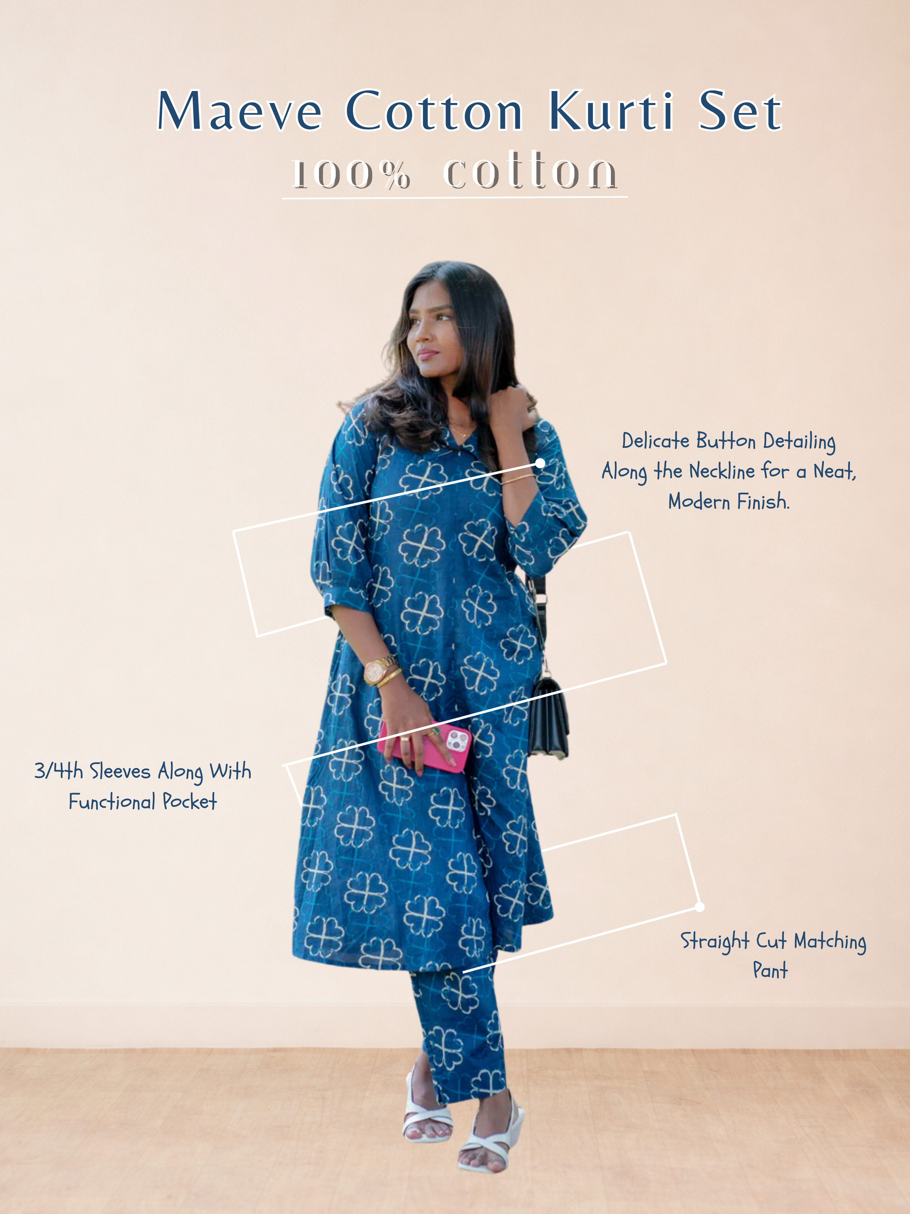 Maeve Cotton Kurti Set