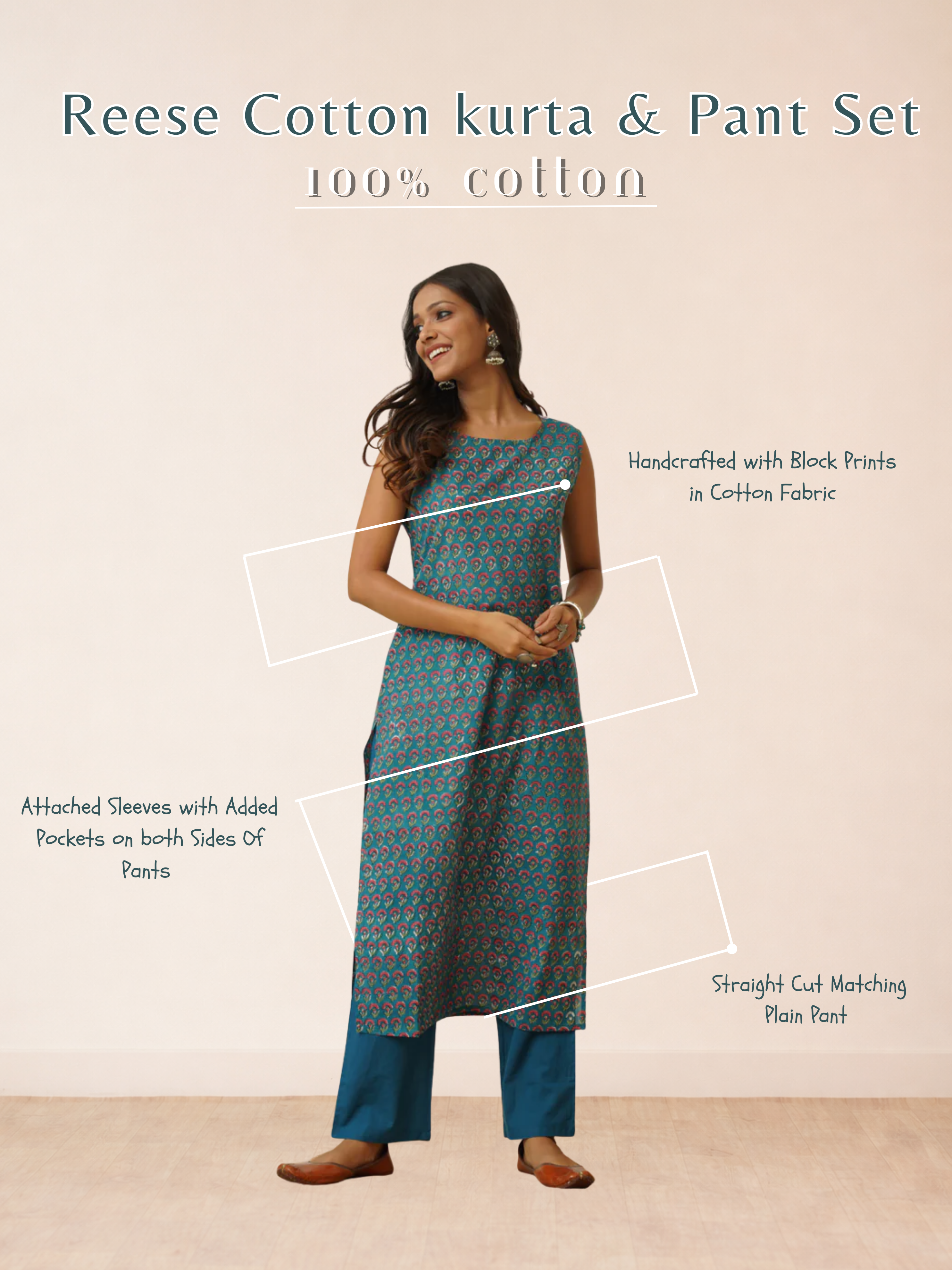 Reese Cotton kurta & Pant Set