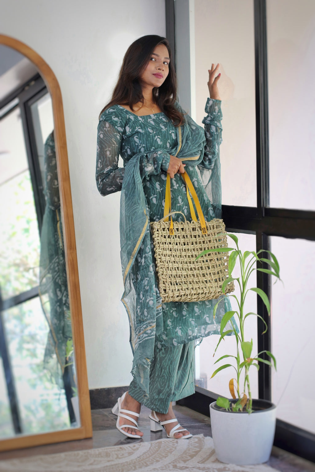 Yamini Kota Doria Suit Set