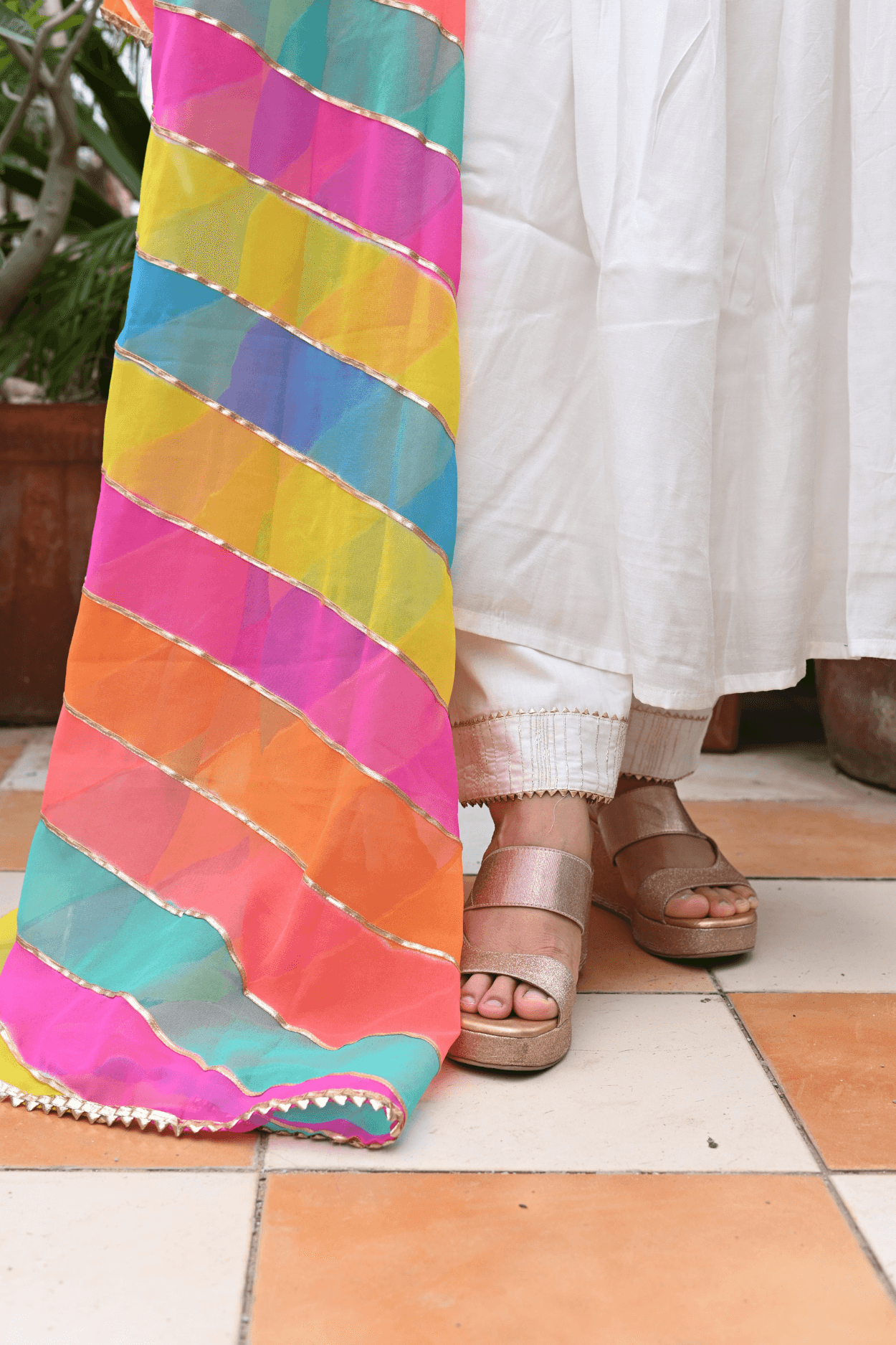 Pearl White Suit Set