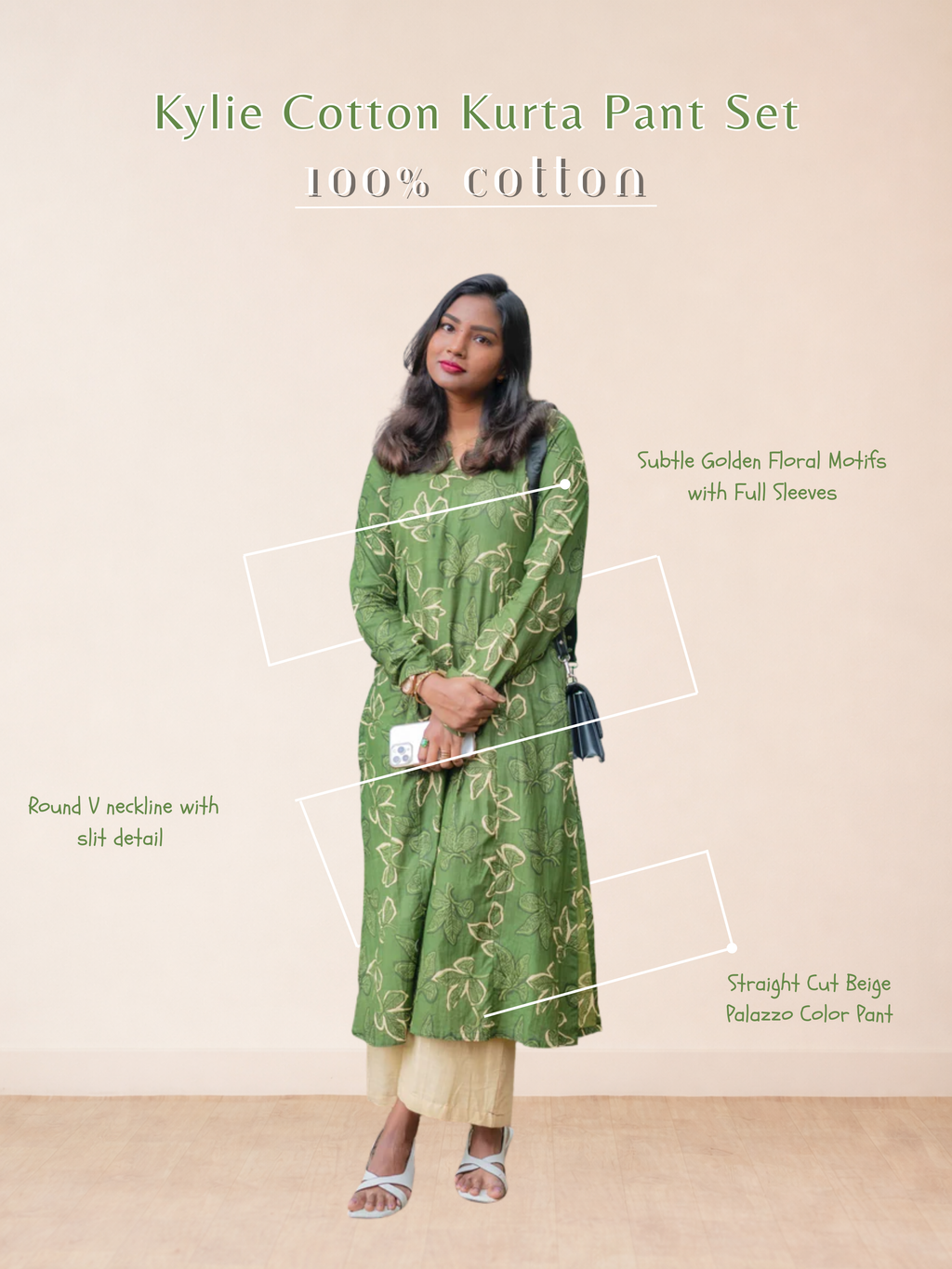 Kylie Cotton Kurta Pant Set