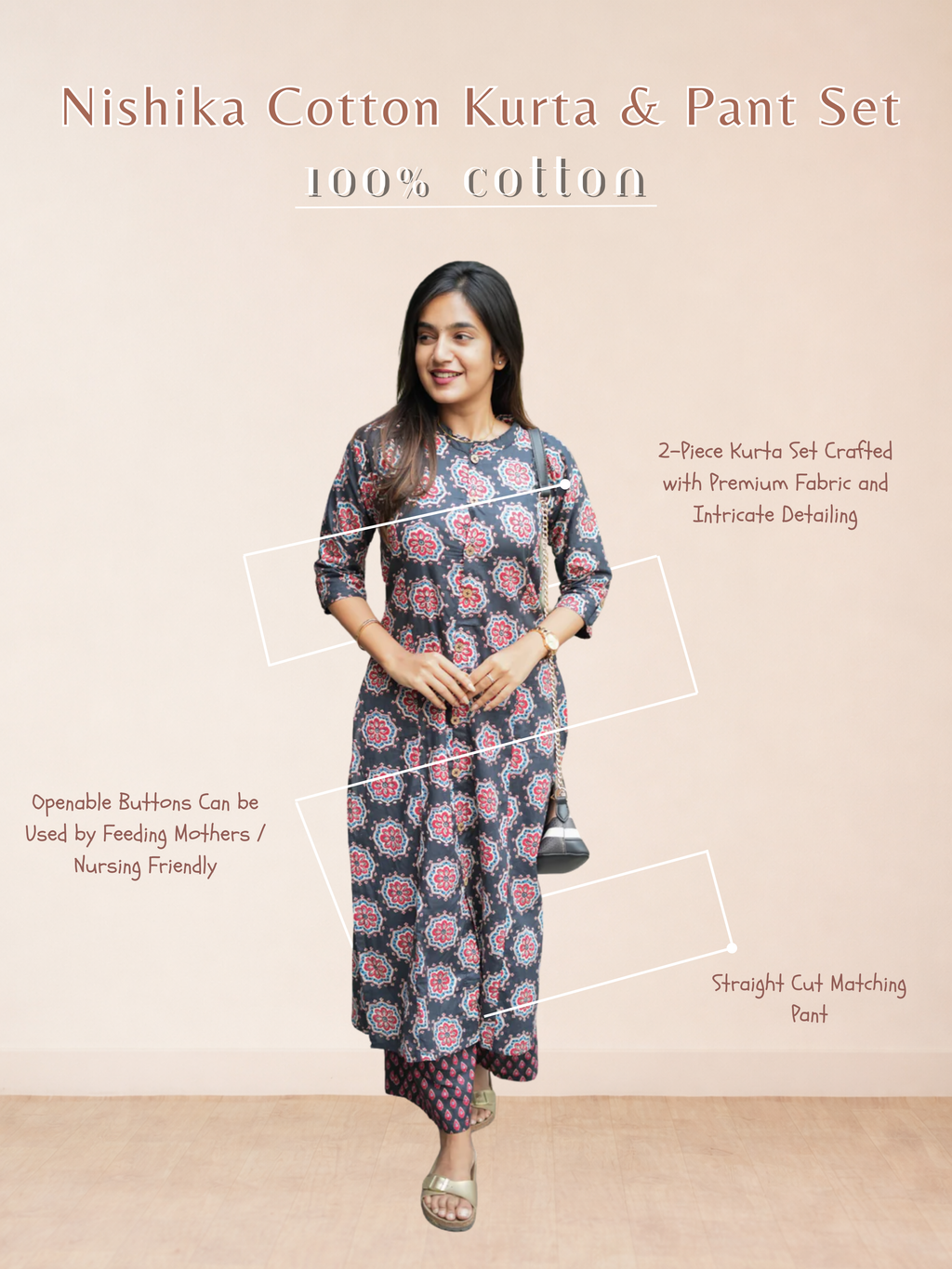 Nishika Cotton Kurta & Pant Set