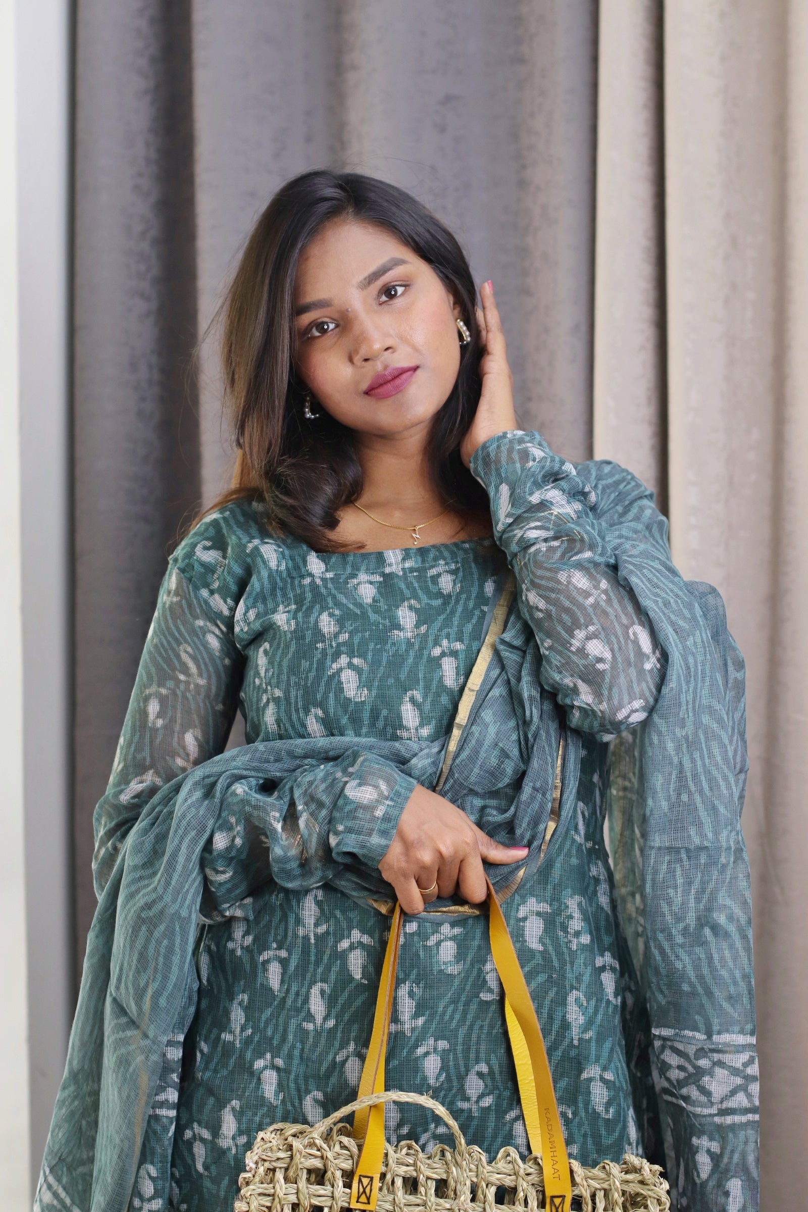 Yamini Kota Doria Suit Set