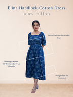 Elina HandBlock Cotton Dress