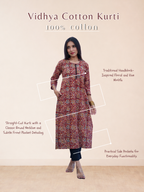 Vidhya Cotton Kurti