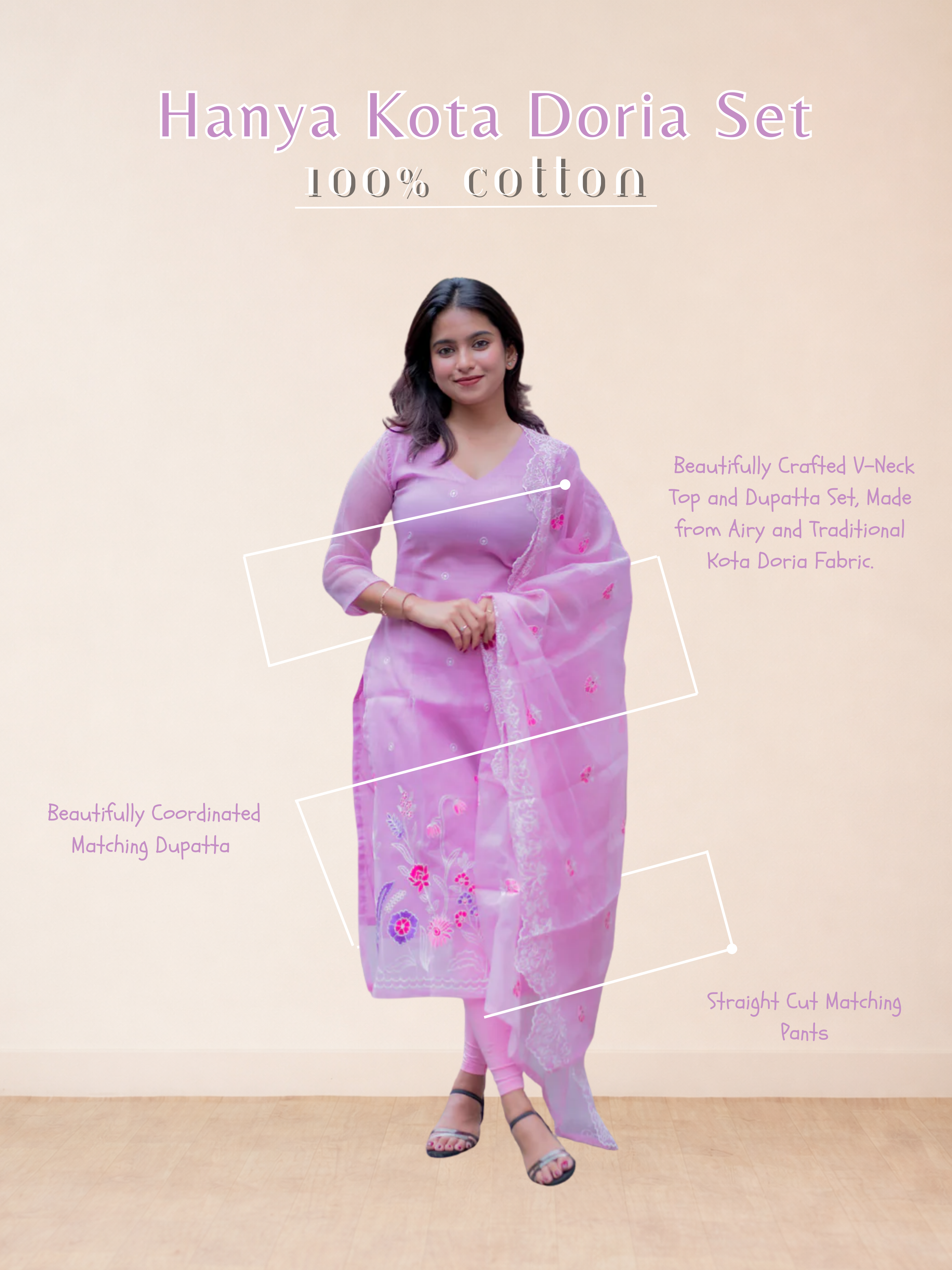 Hanya Kota Doria Set