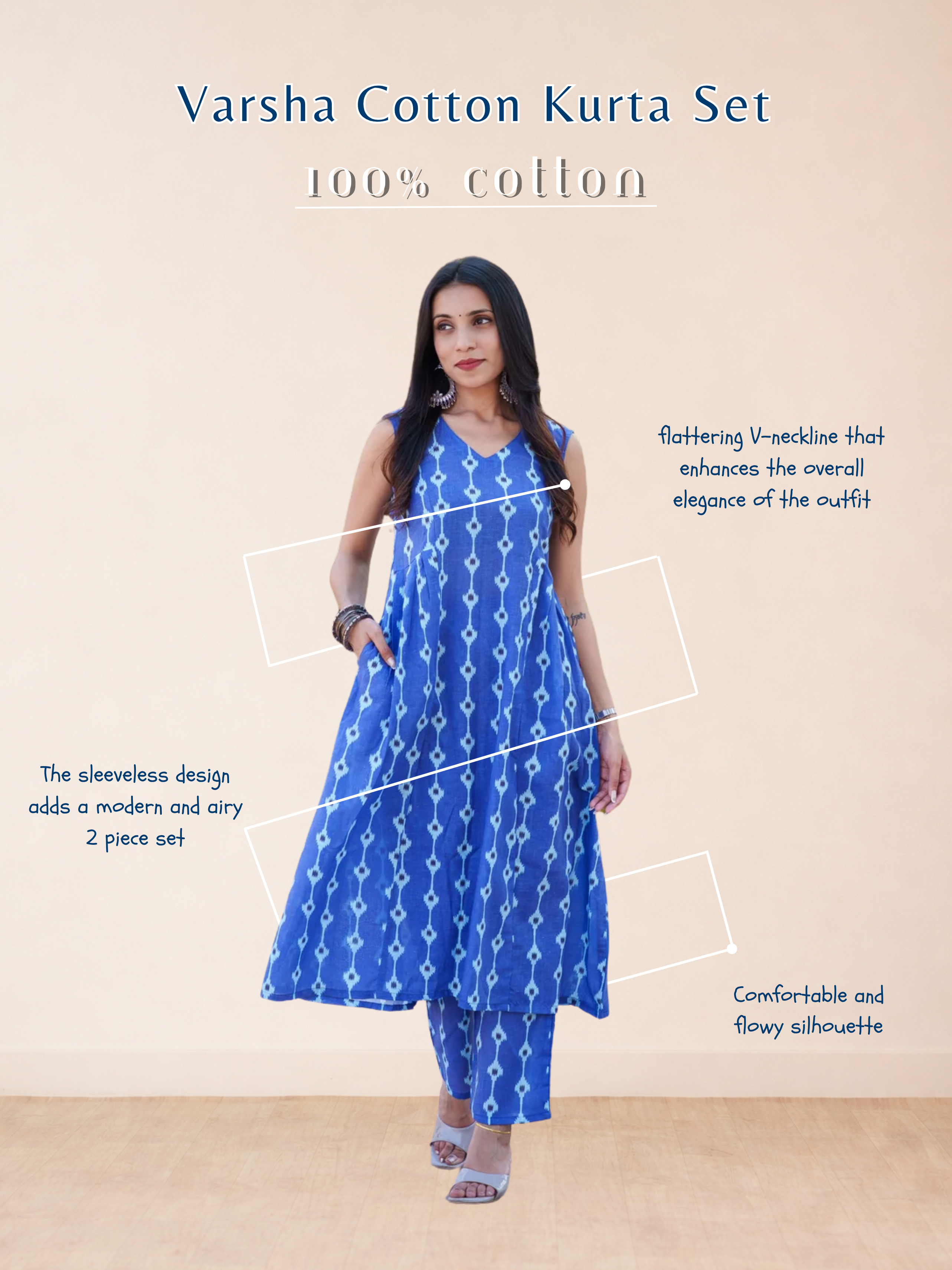Varsha  Cotton Kurta Set