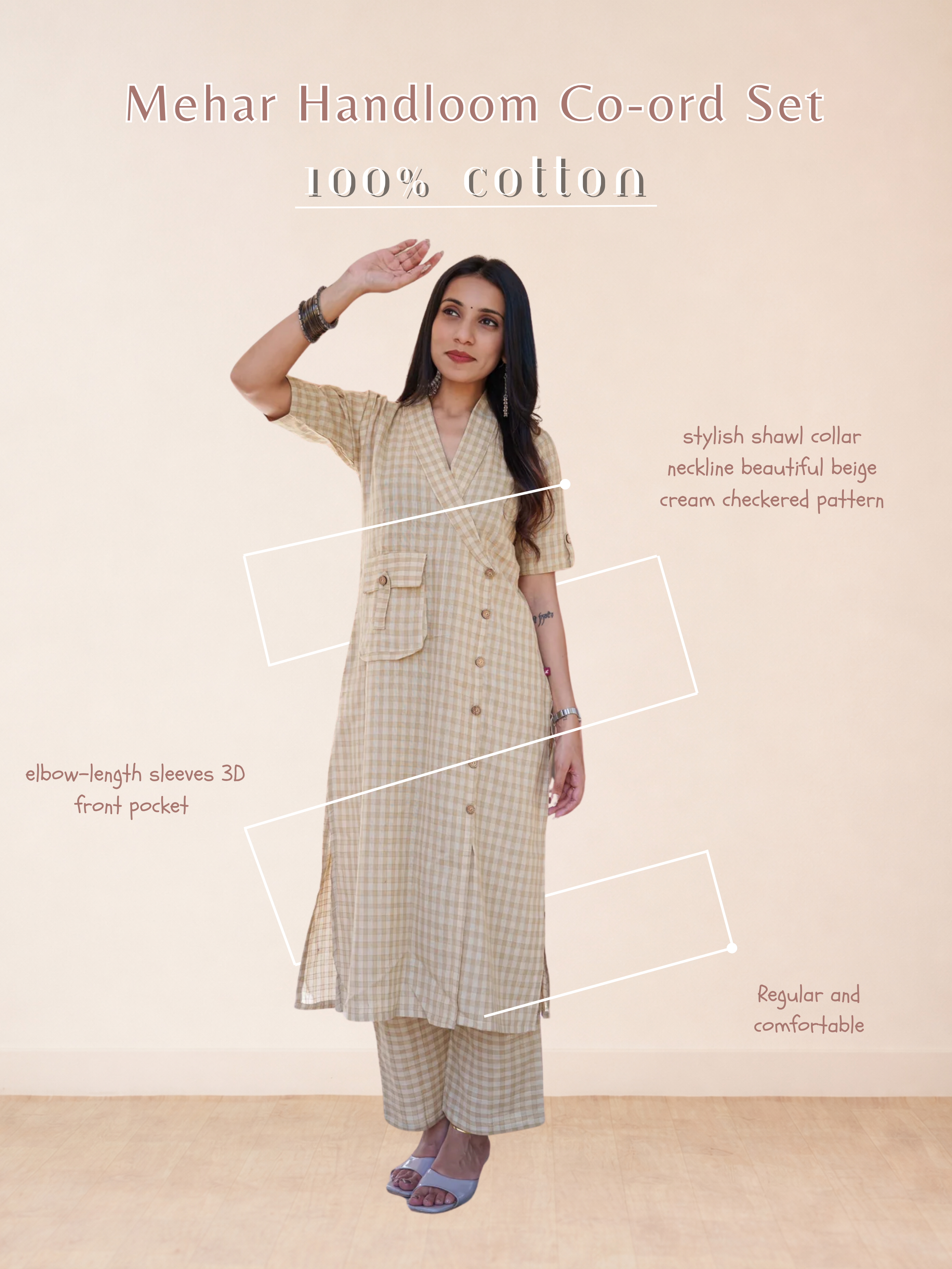 Mehar Handloom Co-ord Set