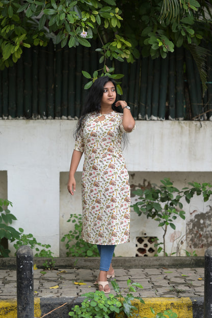 Farina Handblock kurta - TADA