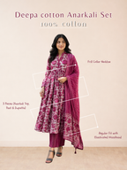 Deepa cotton Anarkali Set
