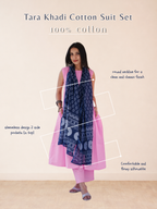 Tara Khadi Cotton Suit Set