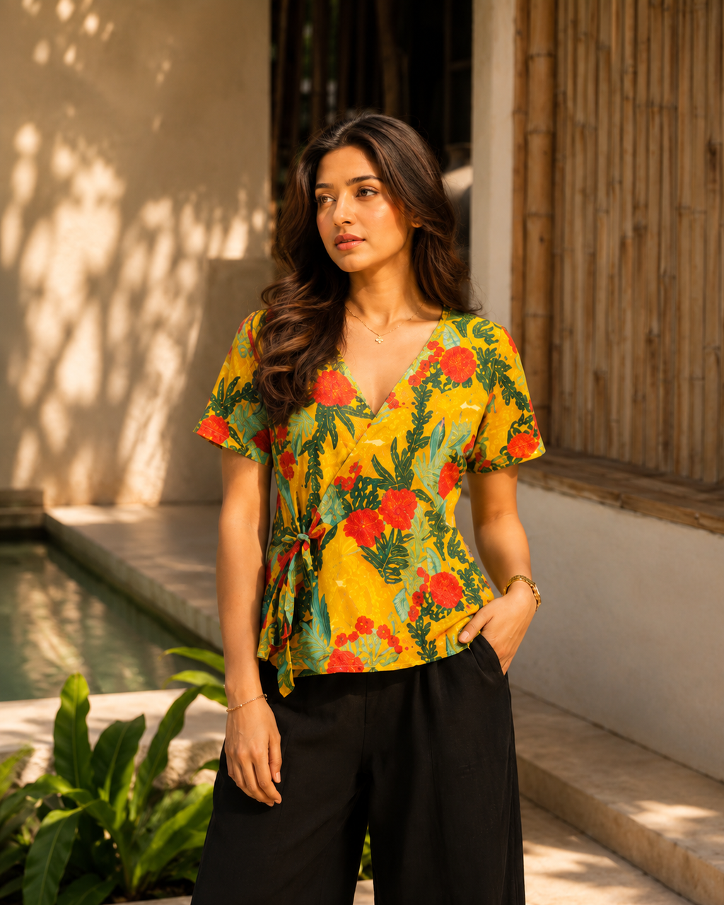 Romy Cotton Wrap Tunic
