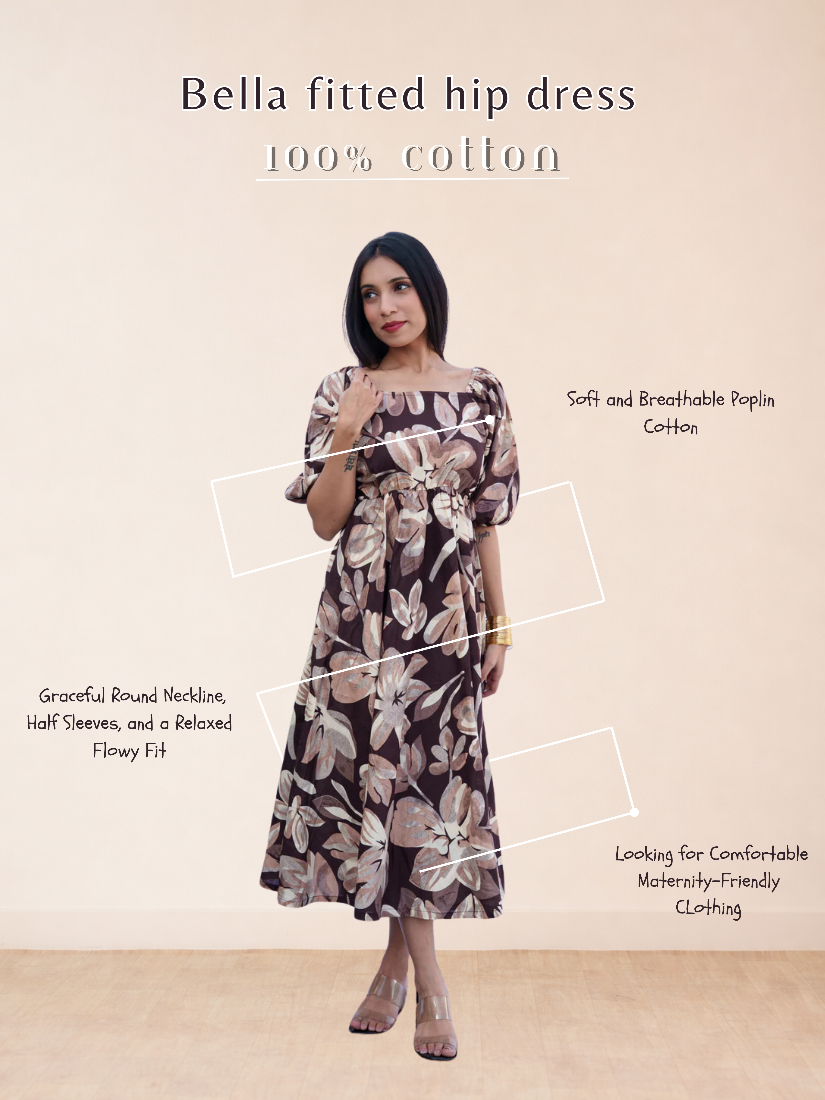 Bella fitted hip dress