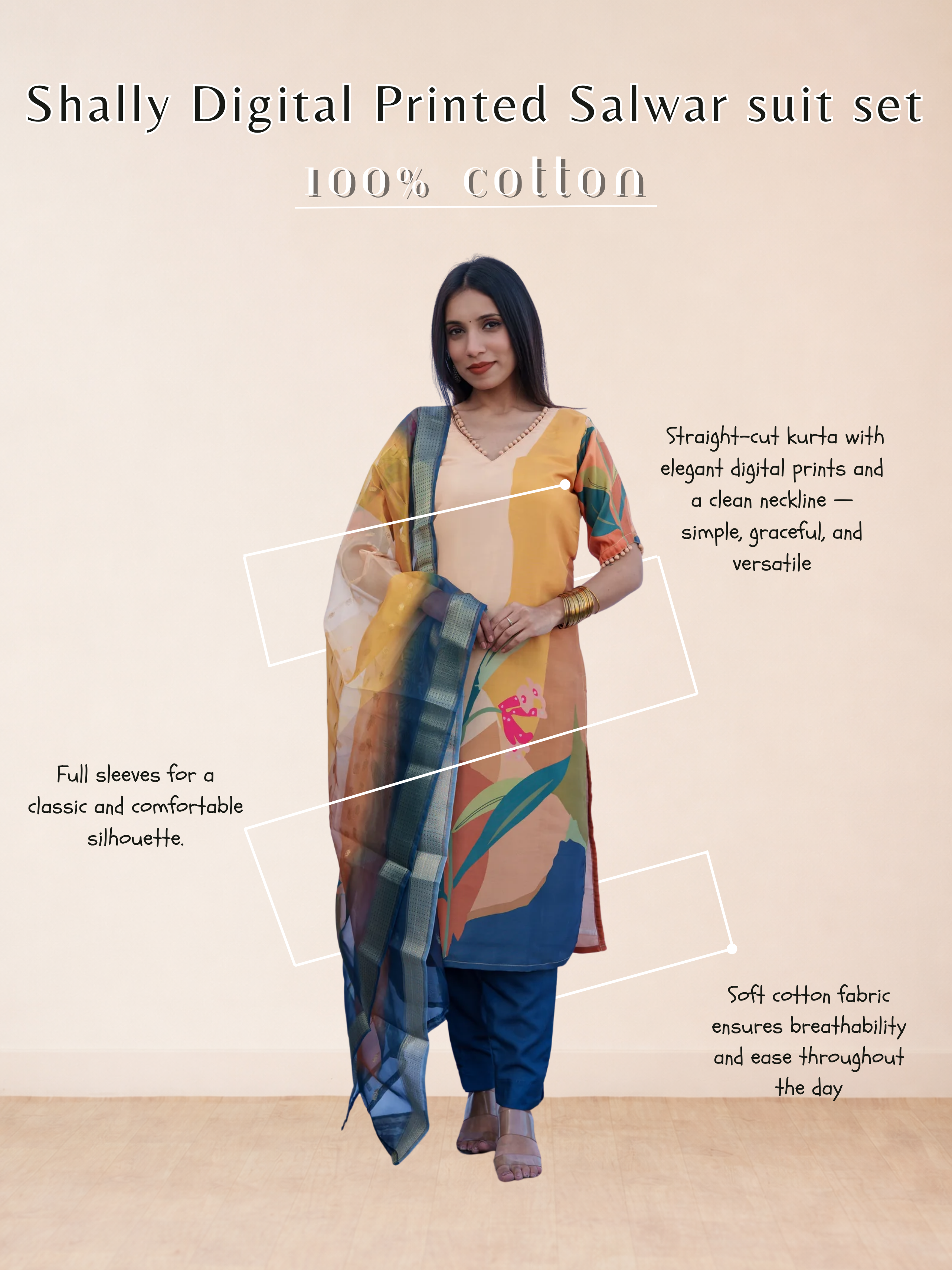 Shally Digital Printed Salwar suit set