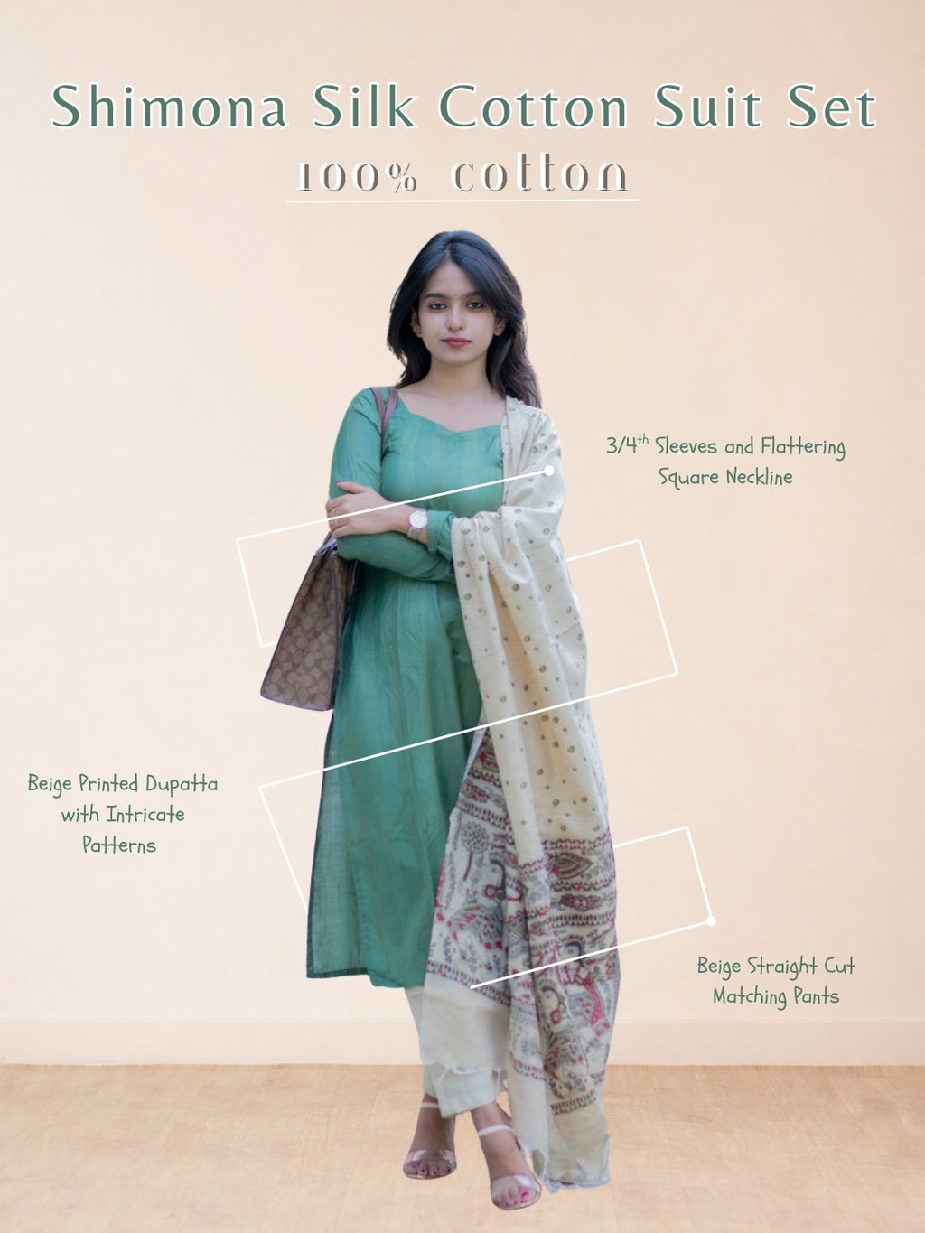 Shimona Silk Cotton Suit Set