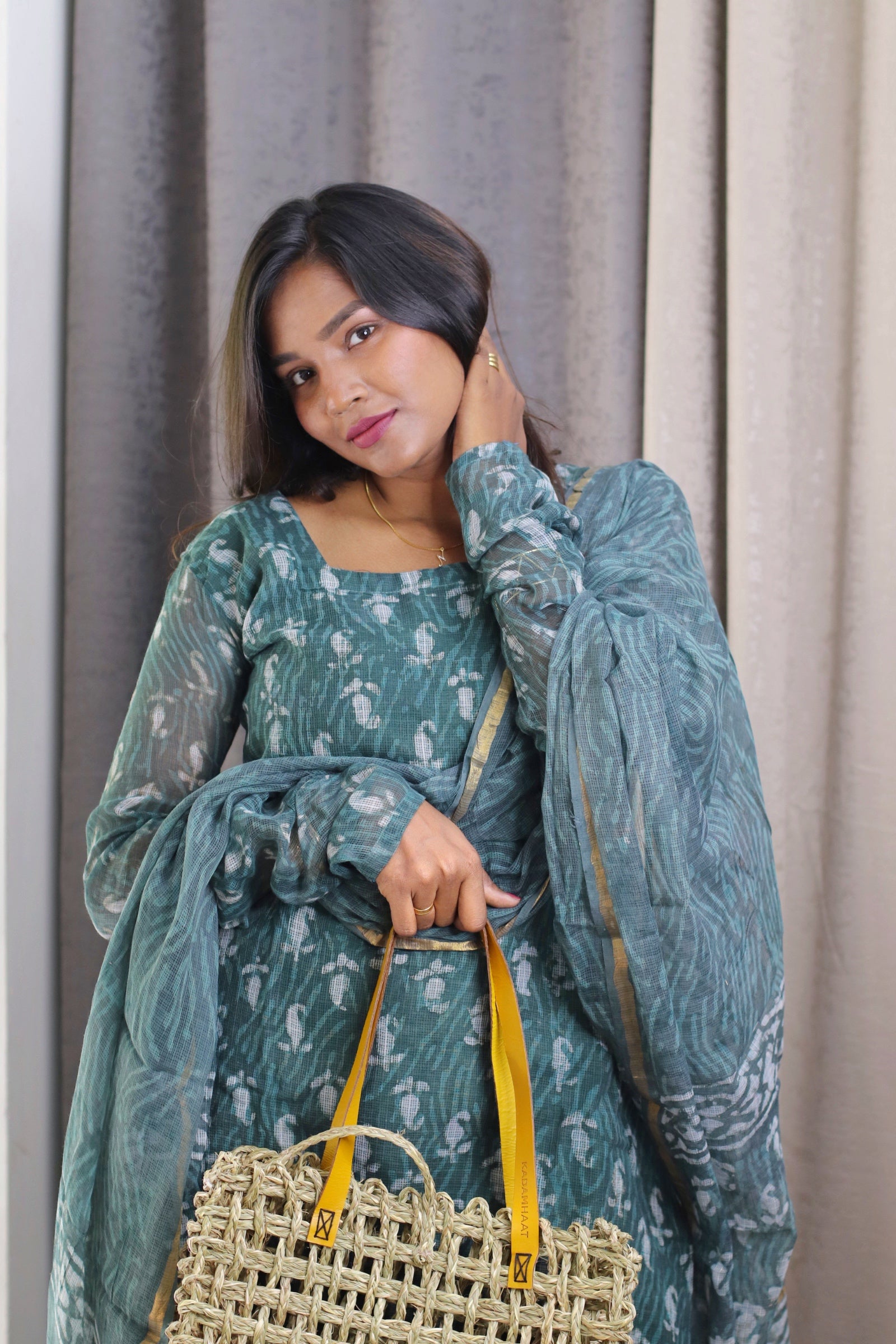 Yamini Kota Doria Suit Set