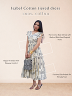 Isabel Cotton tiered dress