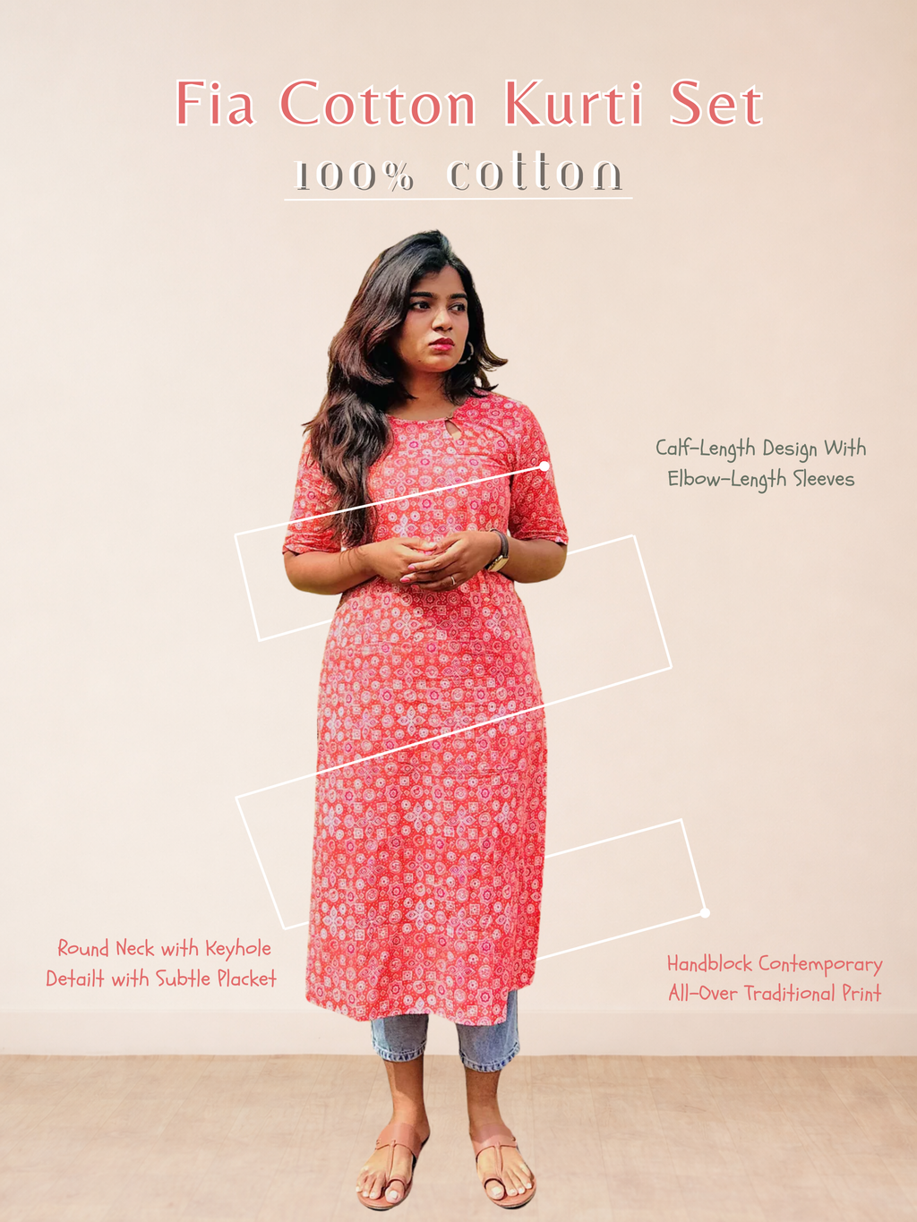 Fia Cotton Kurti Set