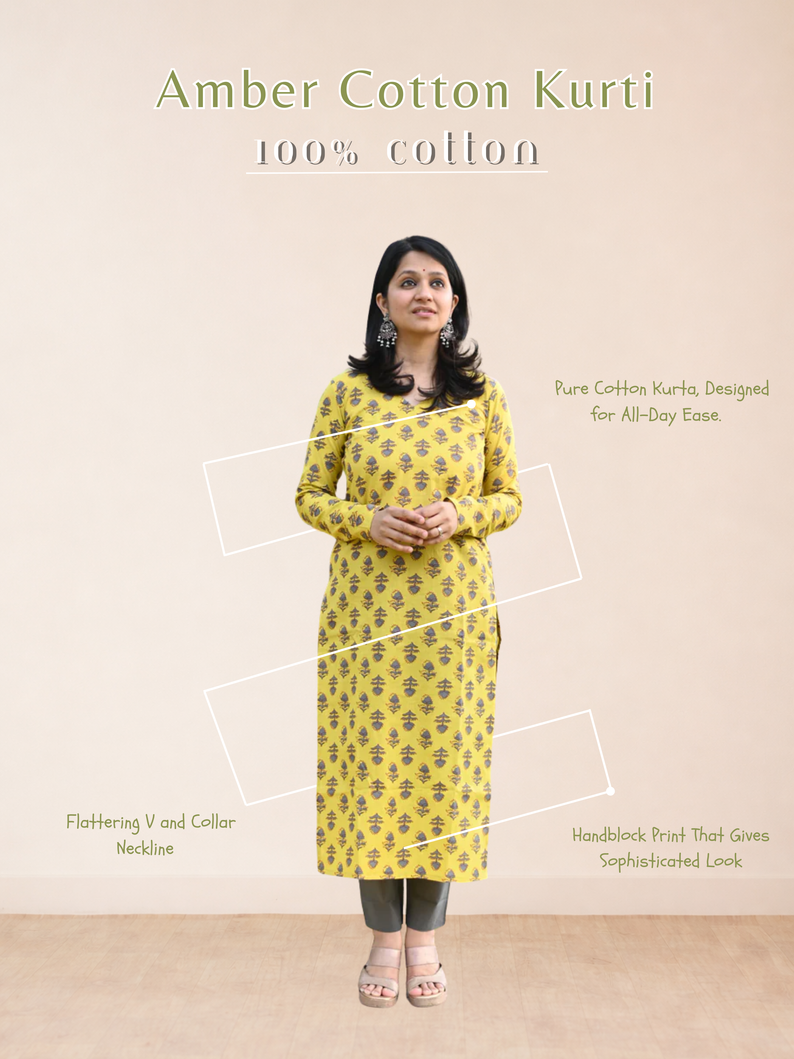 Amber Cotton Kurti
