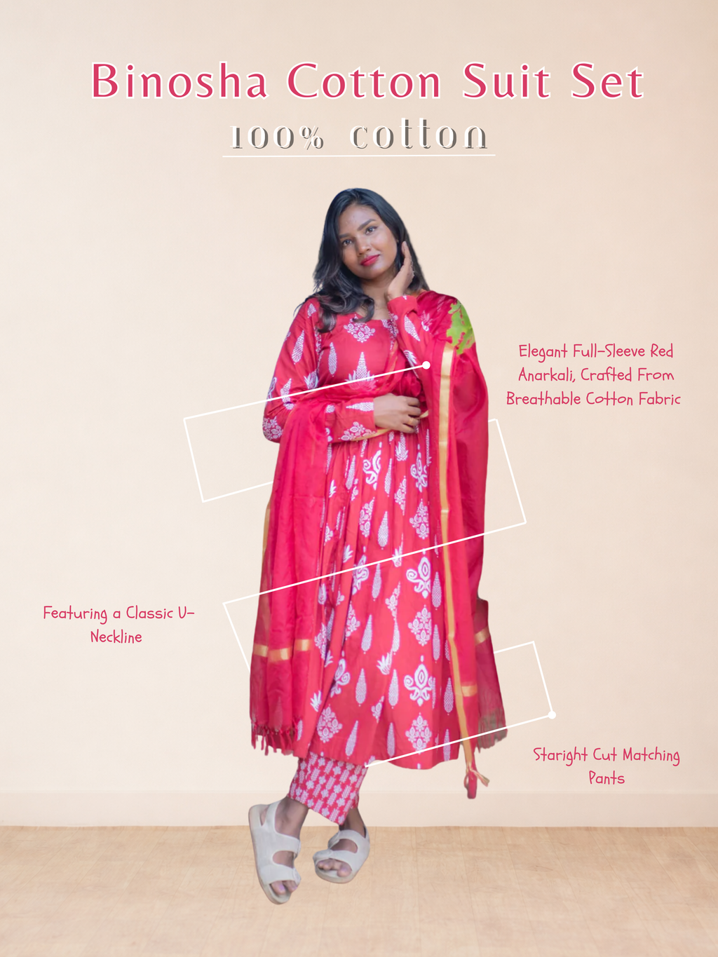 Binosha Cotton Suit Set