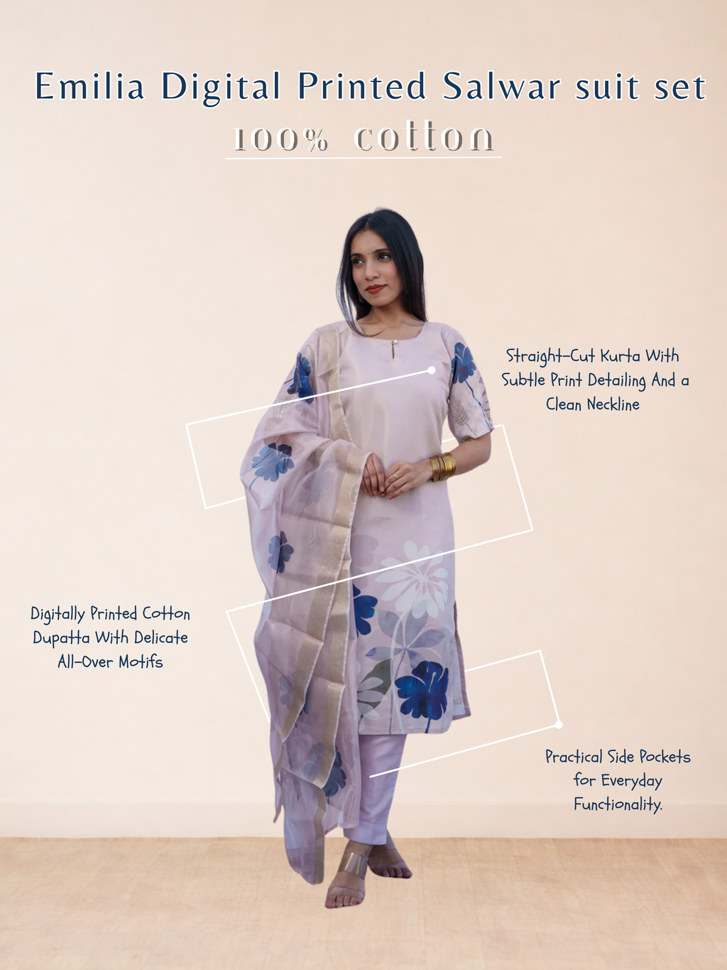 Emilia Digital Printed Salwar suit set