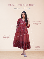 Ishita Tiered Midi Dress
