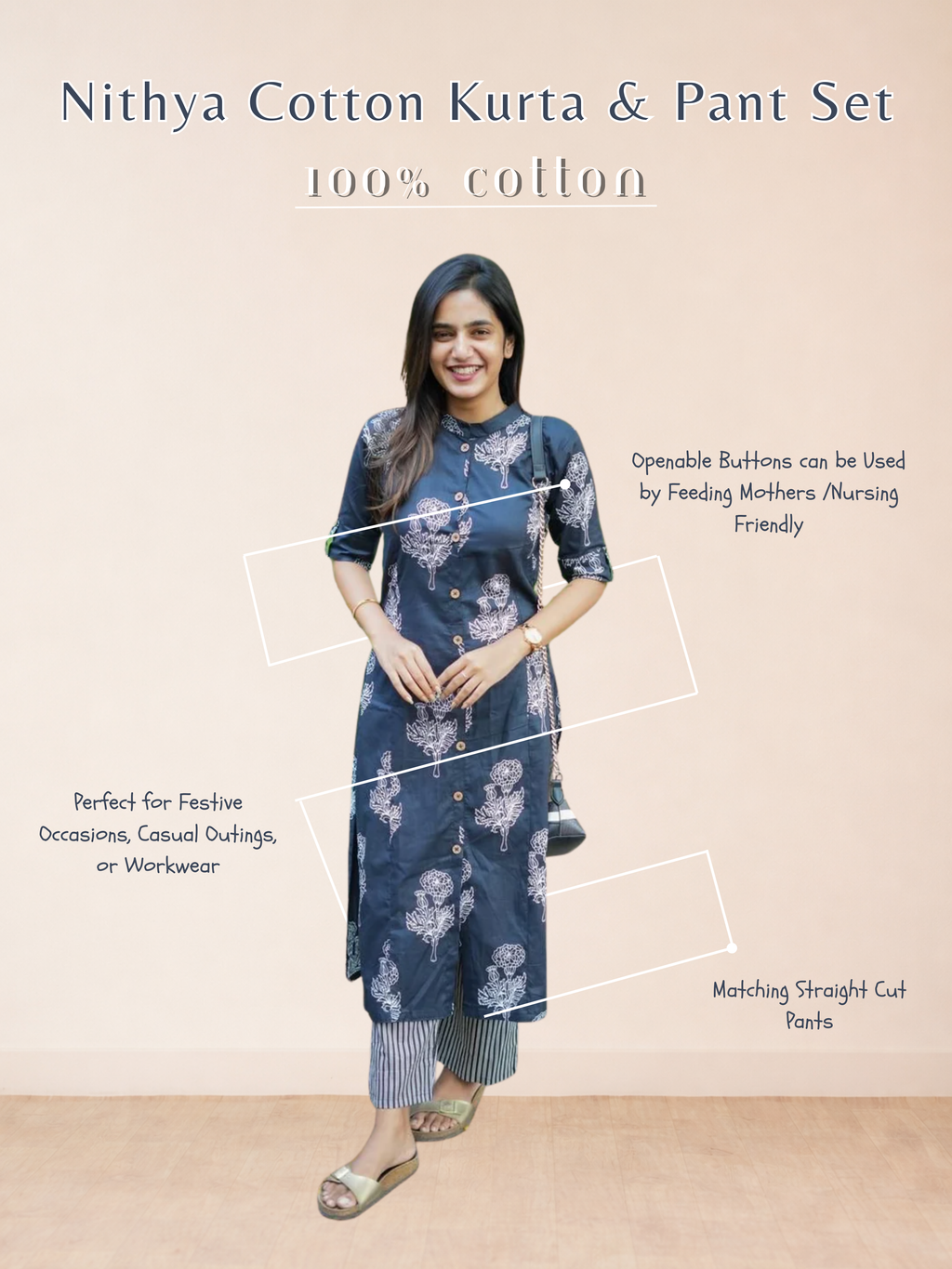 Nithya Cotton Kurta & Pant Set