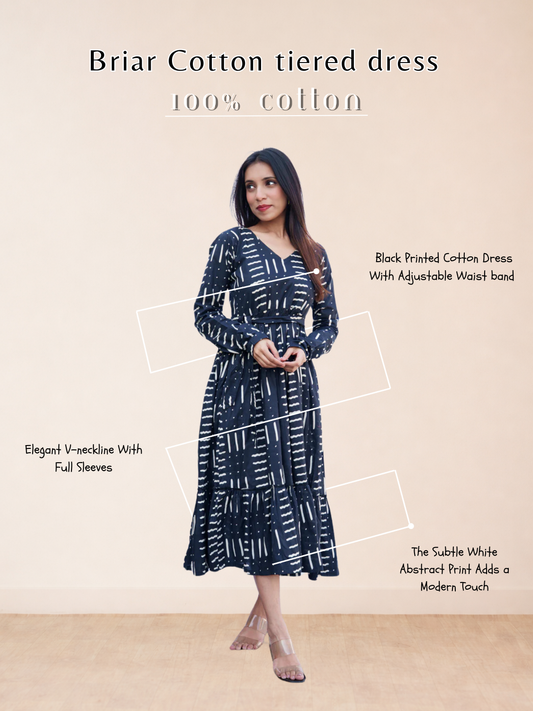 Briar Cotton tiered dress