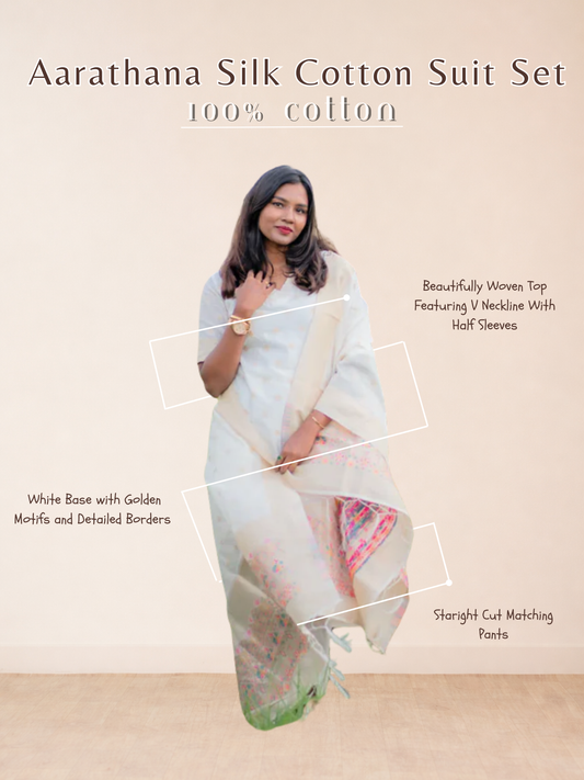 Aarathana Silk Cotton Suit Set