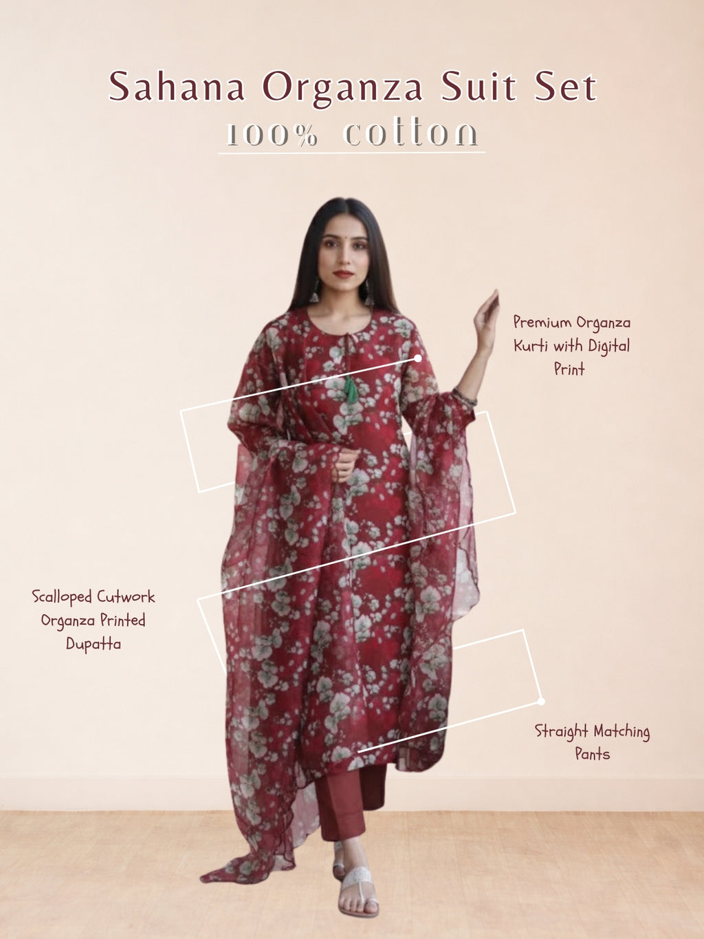 Sahana Organza Suit Set