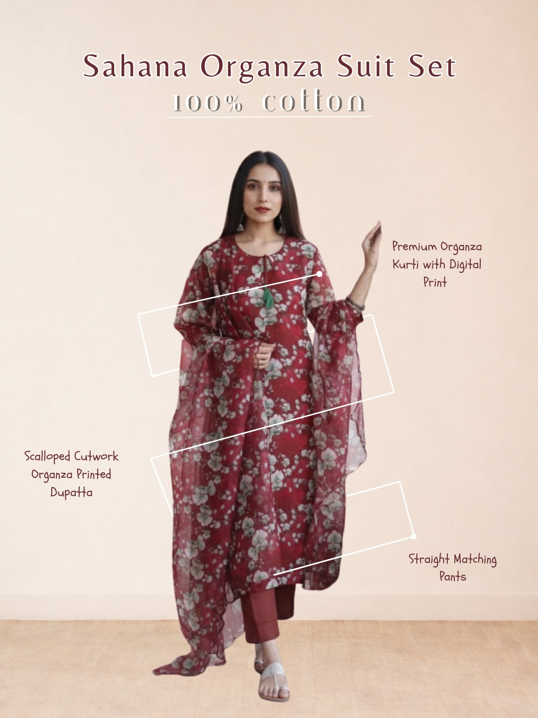 Sahana Organza Suit Set