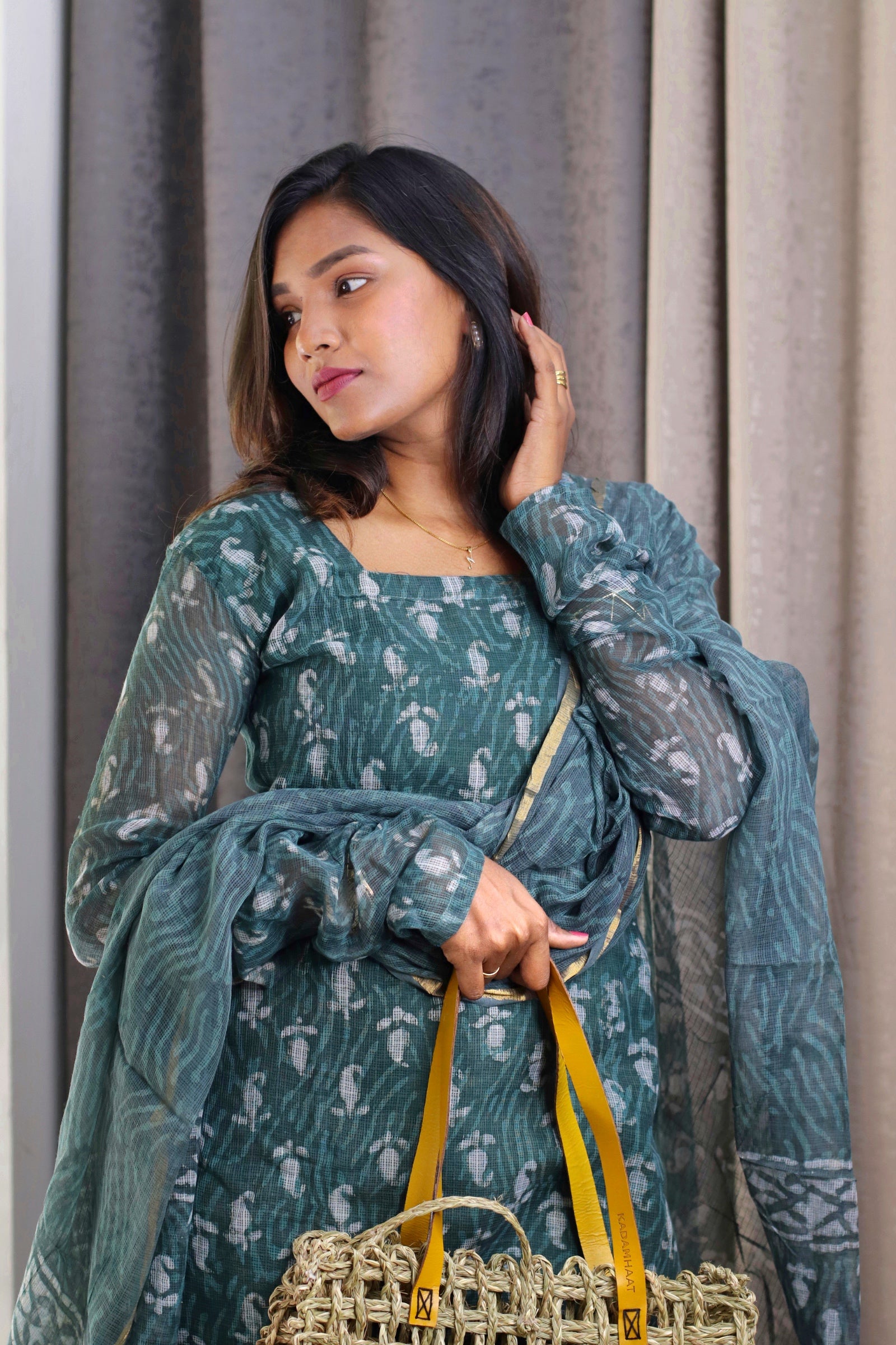 Yamini Kota Doria Suit Set