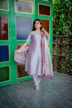 Iniyazh Semi Kanchi silk vegan Suit Set