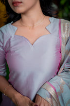 Iniyazh Semi Kanchi silk vegan Suit Set