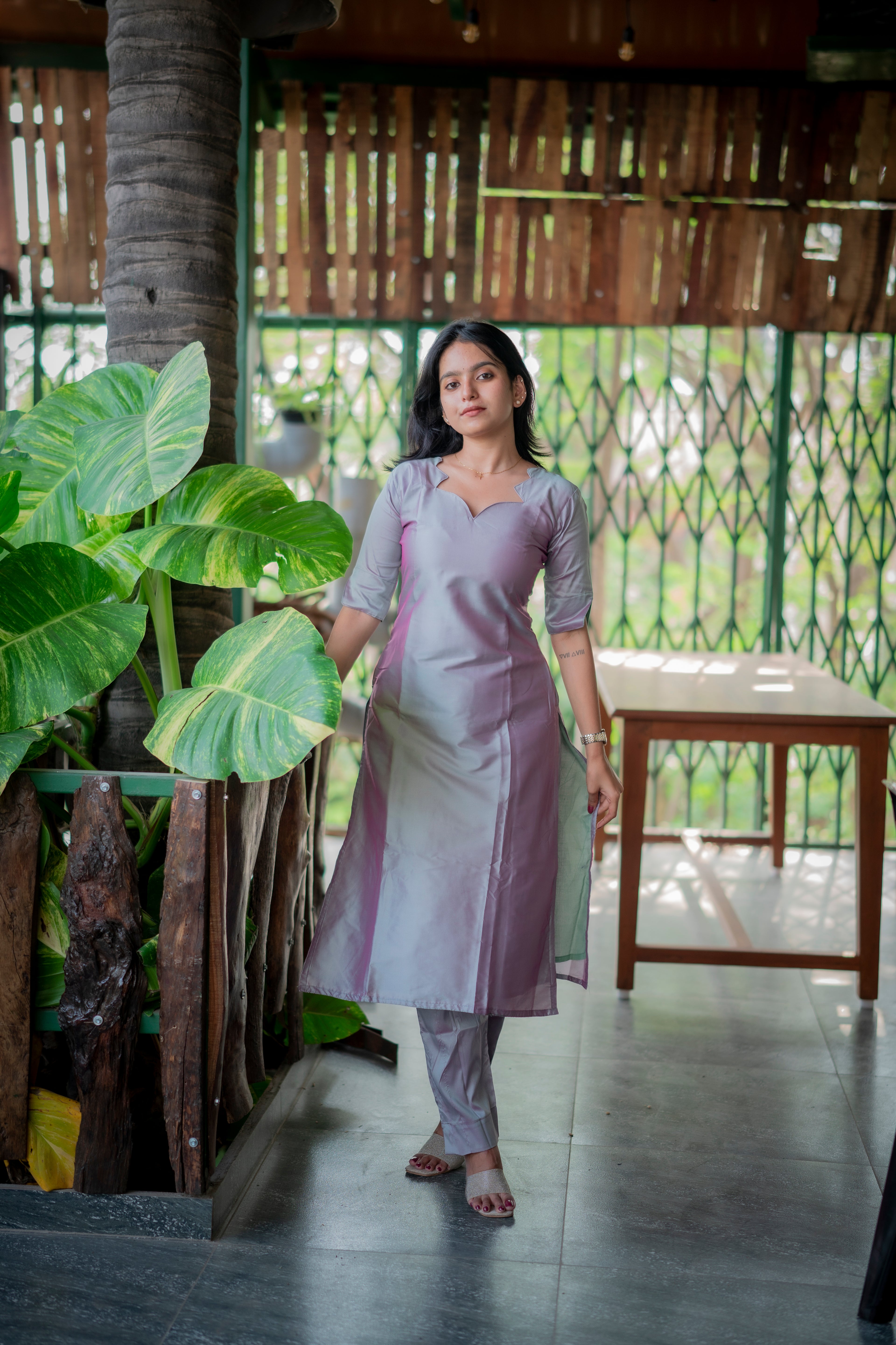 Iniyazh Semi Kanchi silk vegan Suit Set