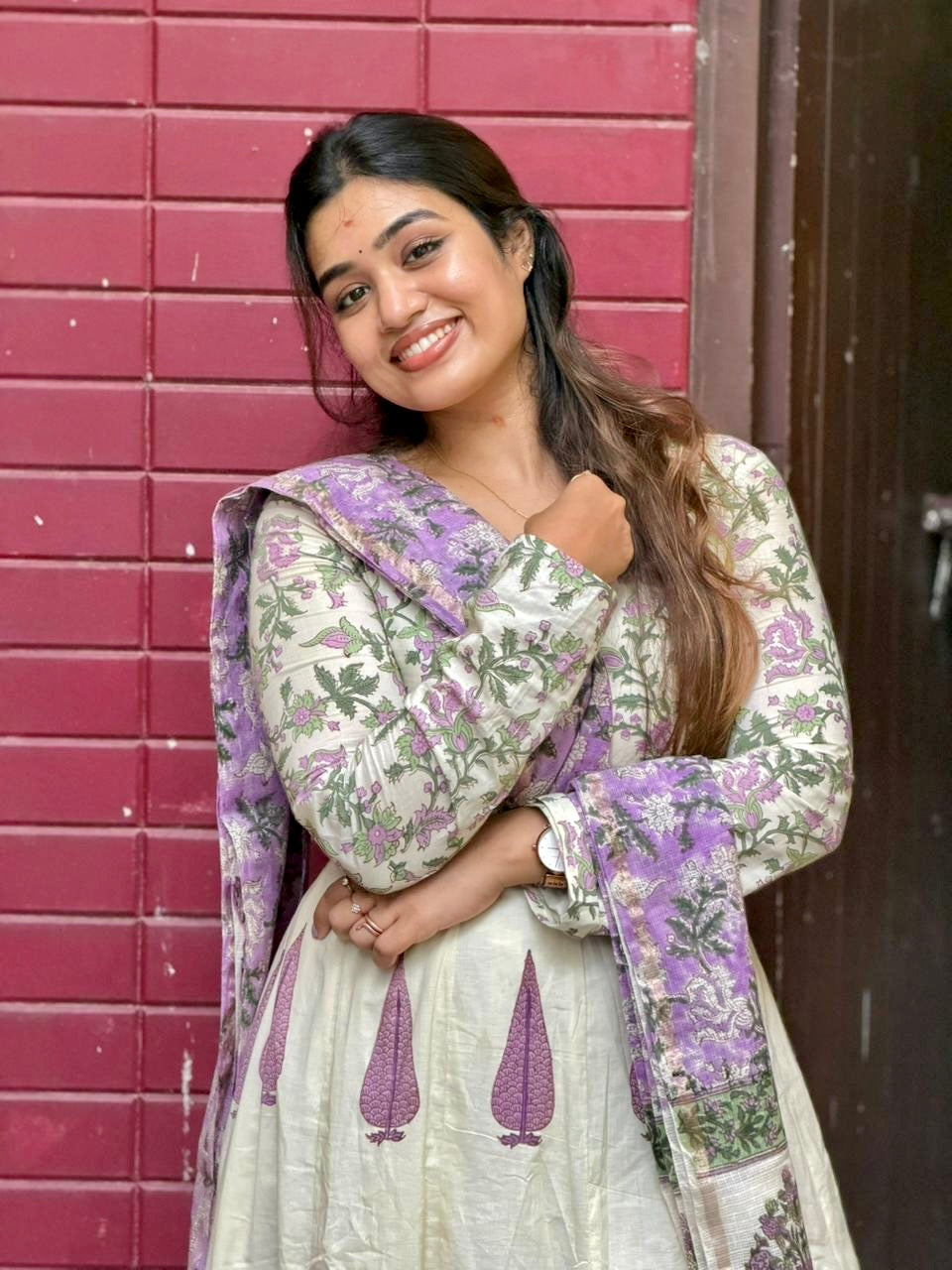 Tanaya Cotton Anarkali Set