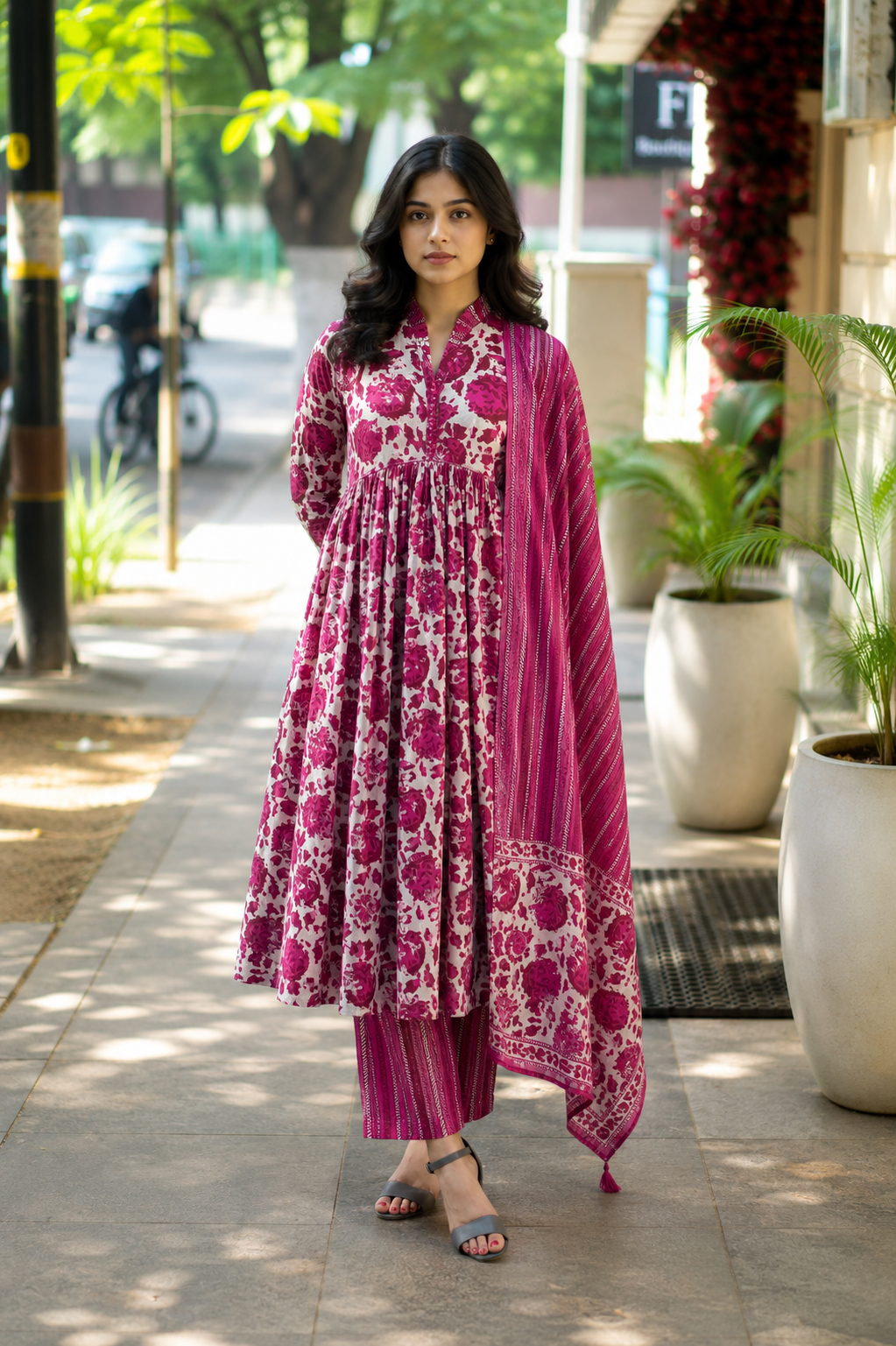 Deepa cotton Anarkali Set