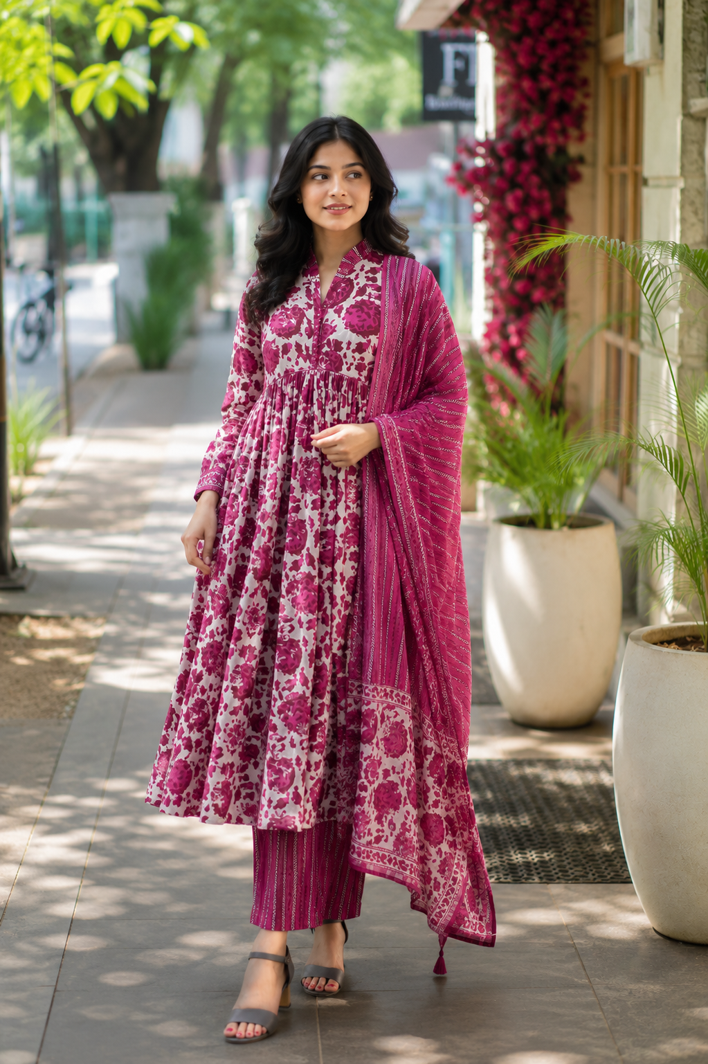 Deepa cotton Anarkali Set