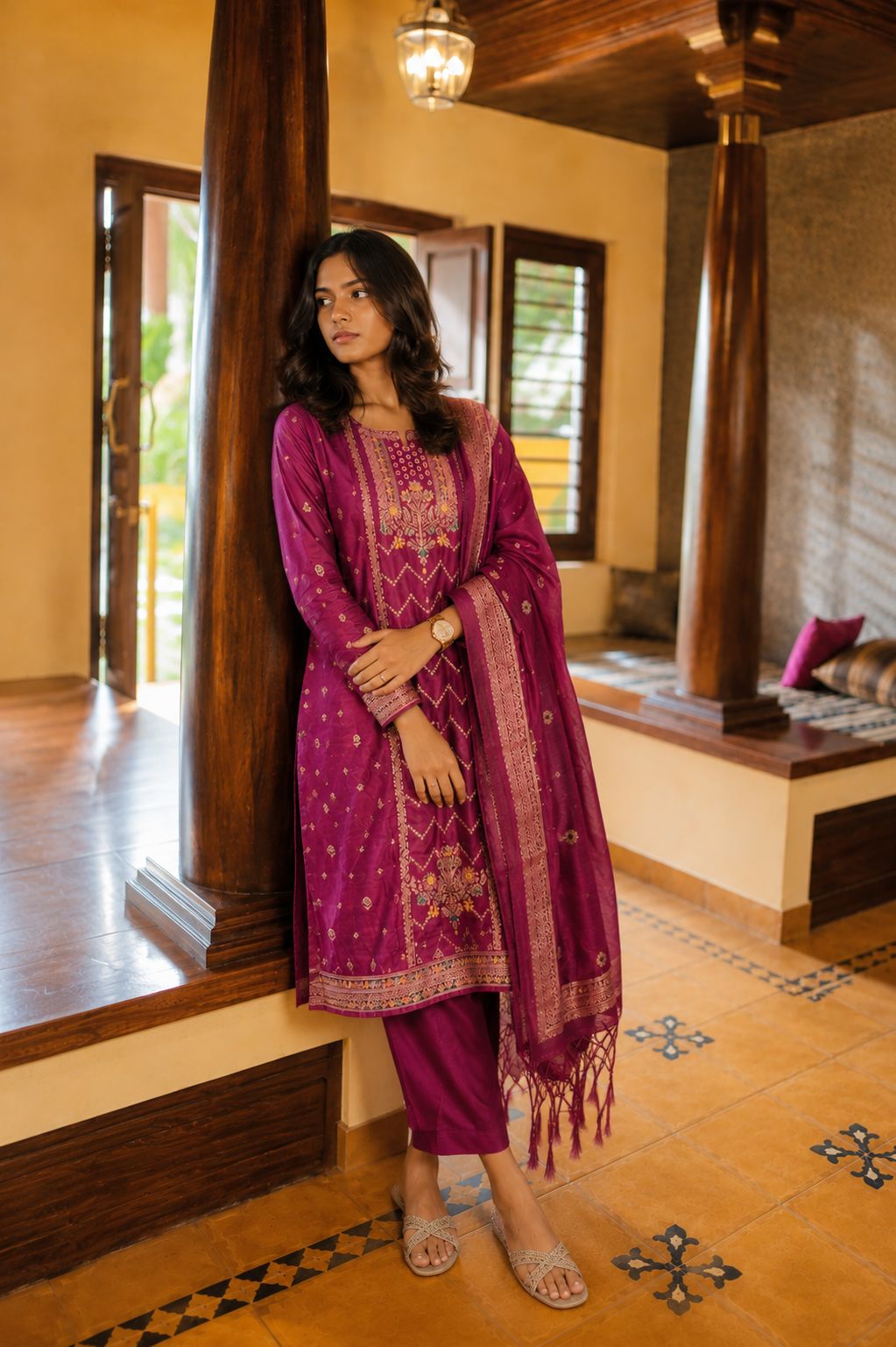 Mahathi Silk Cotton Suit Set
